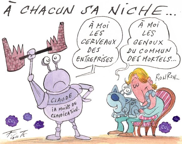 Dessin: Anthropic s’affirme comme le fournisseur des entreprises